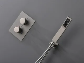 Mawialux Pointer RVS thermostatische inbouw regendoucheset vierkant