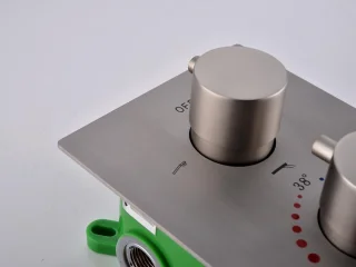 Mawialux Pointer RVS thermostatische inbouw regendoucheset vierkant