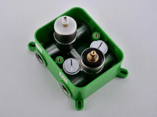 Mawialux Pointer RVS thermostatische inbouw regendoucheset vierkant