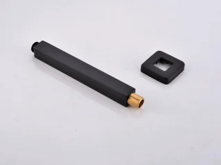 Mawialux Pointer Thermostatische Inbouw Regendoucheset Mat Zwart Vierkant
