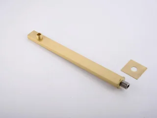 Mawialux Pointer thermostatische inbouw regendoucheset vierkant geborsteld goud