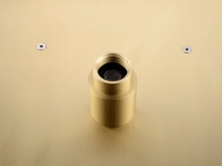 Mawialux Pointer thermostatische inbouw regendoucheset vierkant geborsteld goud