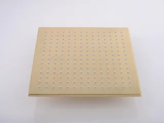 Mawialux Pointer thermostatische inbouw regendoucheset vierkant geborsteld goud