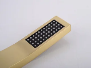 Mawialux Pointer thermostatische inbouw regendoucheset vierkant geborsteld goud