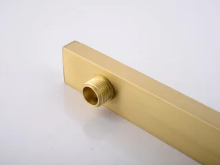 Mawialux Pointer thermostatische inbouw regendoucheset vierkant geborsteld goud