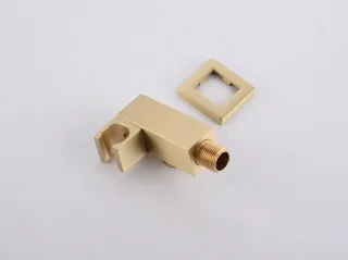 Mawialux Pointer thermostatische inbouw regendoucheset vierkant geborsteld goud