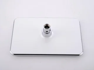 Mawialux Tisa thermostatische regendoucheset vierkant chroom/wit opbouw