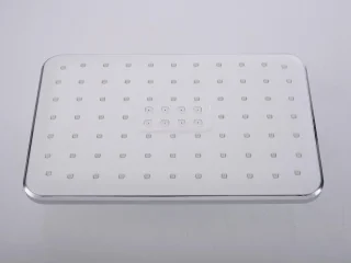 Mawialux Tisa thermostatische regendoucheset vierkant chroom/wit opbouw