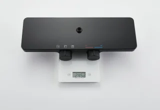 Mawialux Vibe regendoucheset rond mat zwart opbouw