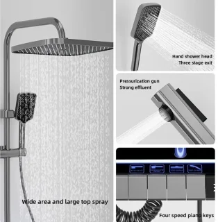 MensStore Regendouche Doucheset RVS