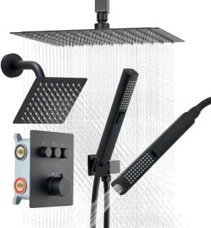 Merk - Thermostatische Regendoucheset