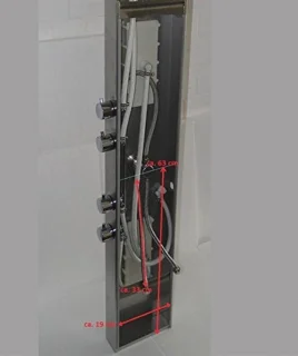 Merkloos Thermostatische Douchekolom Wit