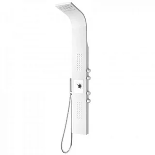 Merkloos Thermostatische Douchekolom Wit