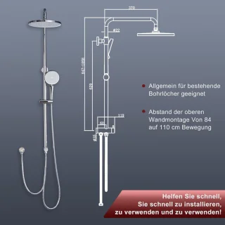 MKSS Regendouchekop Zilver