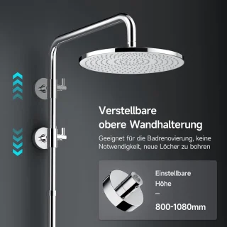 MKSS® Regendouchekop Zilver
