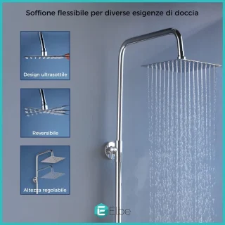 MKSS® Regendouchekop Zilver
