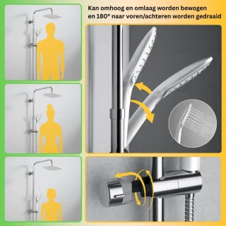 MKSS® Regendoucheset Zilver