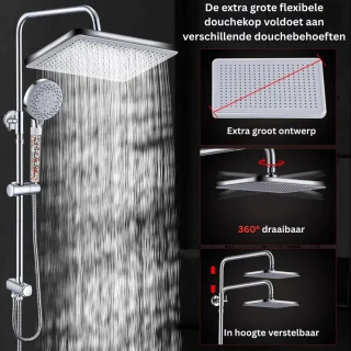 MKSS® Regendoucheset Zilver