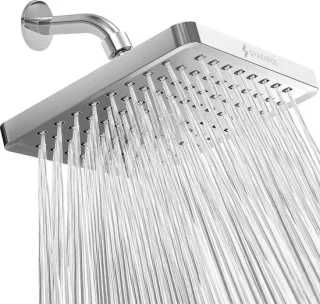 Moderne vaste regendouche 20 cm vierkant