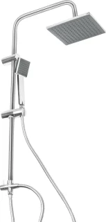 Niceey Regendouche en Handdouche Set Vierkant Chroom