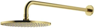 OMNIRES Slimline Hoofddouche 25 cm geborsteld messing WGSET1BSB