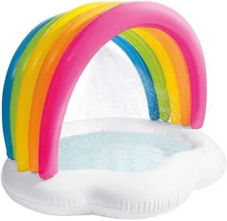 Opblaasbare regendouche met regenboogdesign