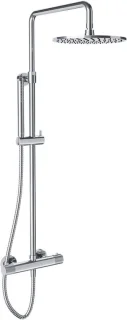 Opbouw douchesysteem met thermostatische kraan, chroom