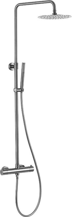 Opbouw regendouche 25cm thermostatisch RVS review