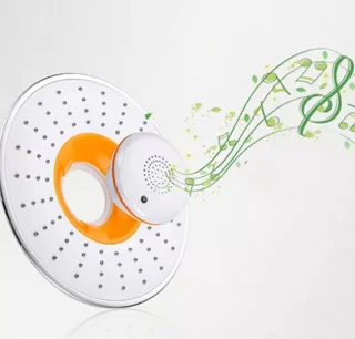 Papillon Regendouche 21 cm Wit met Bluetooth Speaker