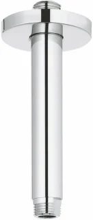 Plafonddouchearm van 142 cm in zilverkleurig chroom