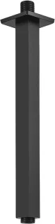 Plafonddouchearm vierkant 30,5 cm zwart