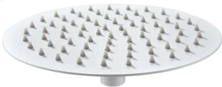 Platte regendouchekop rond 30 x 30 cm mat wit