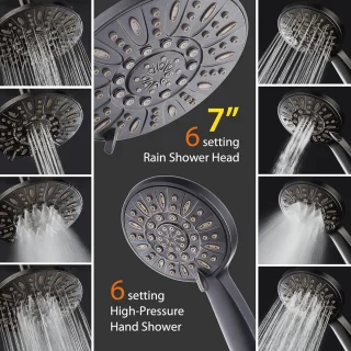 Premium 7-inch 3-weg regendouchecombinatie met handdouche