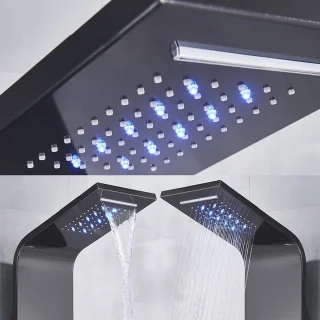 Productgigant Spa doucheset thermostaat zwart