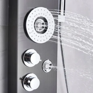 Productgigant Spa doucheset thermostaat zwart