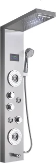 Productgigant Spa Regendouche met Thermostaat en Bodyjets RVS