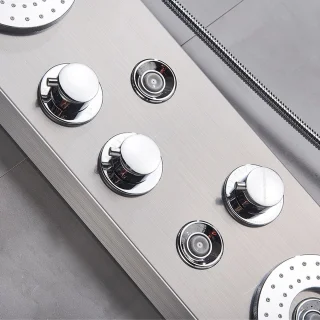 Productgigant Spa Regendouche met Thermostaat en Bodyjets RVS
