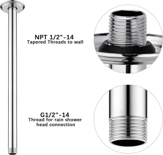 Rainshower Douche-arm Plafondbevestiging