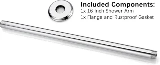 Rainshower Douche-arm Plafondbevestiging