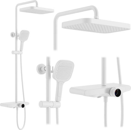 Rea Bari Regendouche 100 cm Wit