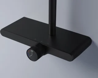 Rea Bari Regendouche Zwart 100 cm
