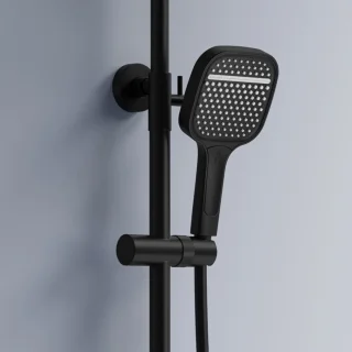 Rea Bari Regendouche Zwart 100 cm