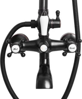 Rea Bergamo Regendouche 150cm Zwart