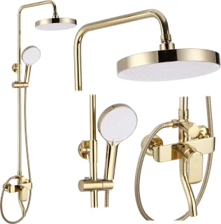 Rea Bloom Regendouche 144cm Goud
