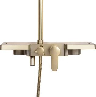 Rea Bravo Regendouche 105cm Geborsteld Goud