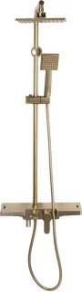 Rea Bravo Regendouche 105cm Geborsteld Goud