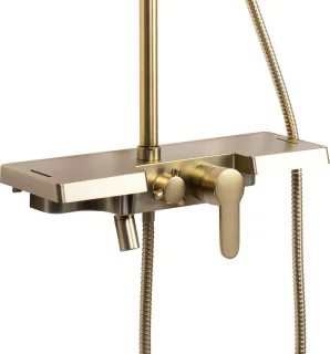 Rea Bravo Regendouche 105cm Geborsteld Goud