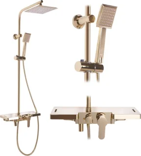 Rea Bravo Regendouche 105cm Goud