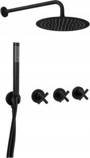 Rea Exit Regendouche Inbouw Zwart 36 cm