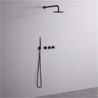 Rea Exit Regendouche Inbouw Zwart 36 cm